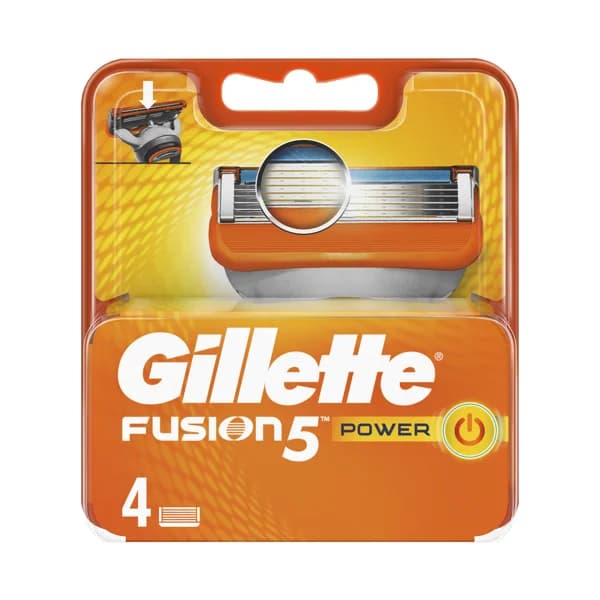 GILLETTE Recambio de cuchillas de cinco hojas para maquinilla de afeitar GILLETTE Fusion 5 power 4 uds. - 1 ud - Imagen del producto en Findit
