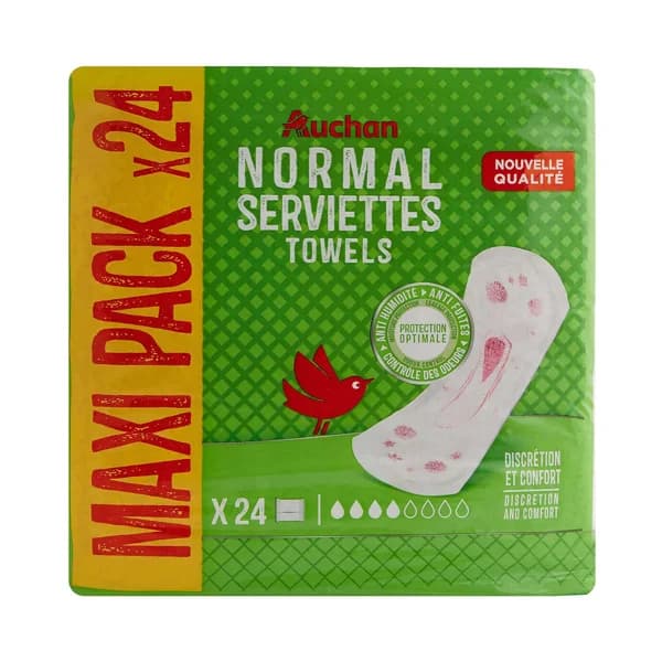 PRODUCTO ALCAMPO Compresas normales de incontinencia, para perdidas leves a moderadas 24 uds. - 1 ud - Imagen del producto en Findit