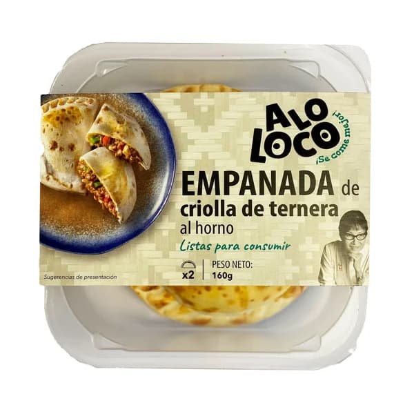 ALOLOCO Empanada criolla de carne 2 x 80 g. - 0.16 kg - Imagen del producto en Findit