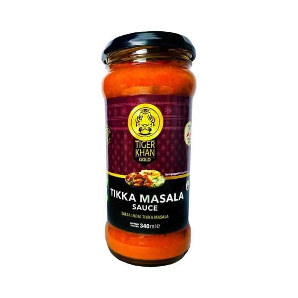 TIGER KHAN Salsa Tikka Masala TIGER KHAN 340 ml. - 0.34 l - Imagen del producto en Findit