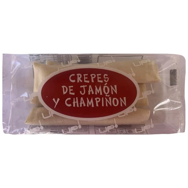 UP! Crepes congelados rellenos de jamón y champiñón 200 g. - 0.2 kg - Imagen del producto en Findit