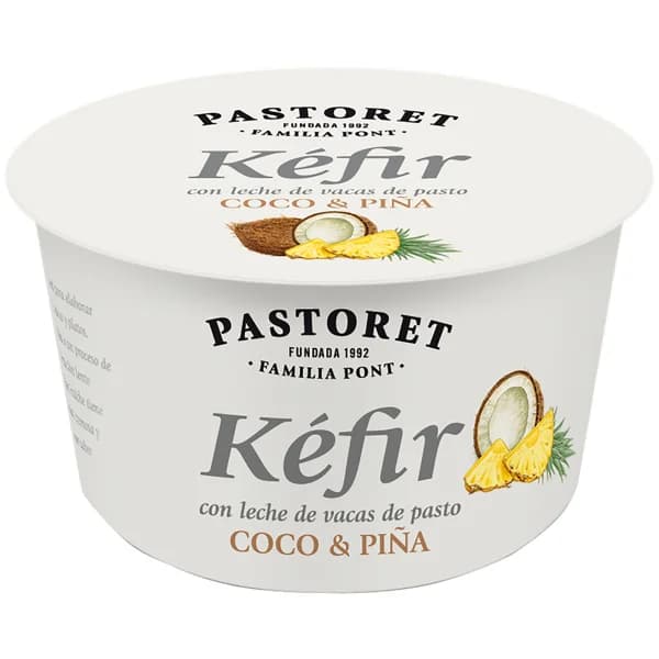 PASTORET Kéfir con coco y piña elaborado con leche de vacas de pasto 170 g. - 0.17 kg - Imagen del producto en Findit
