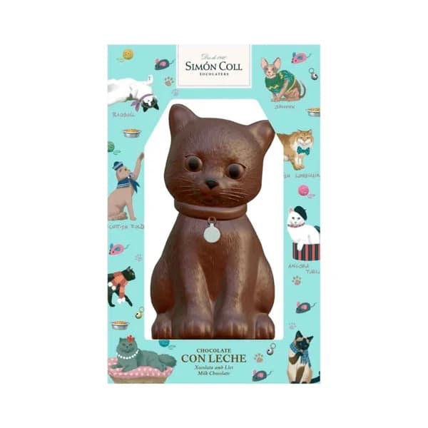 SIMÓN COLL Figurita gato chocolate con leche 165 g. - 0.17 kg - Imagen del producto en Findit
