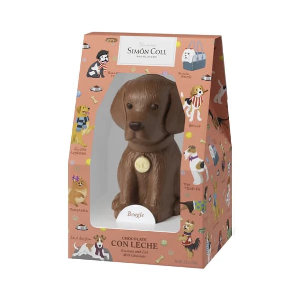 SIMÓN COLL Figura pascua forma de perro de chocolate 165 g. - 0.17 kg - Imagen del producto en Findit