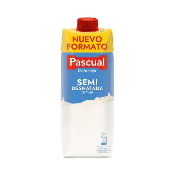 PASCUAL Leche semidesnatada de vaca con certificado de bienestar animal 750 ml. - 0.75 l - Imagen del producto en Findit
