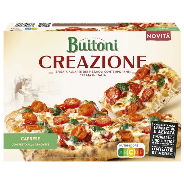 BUITONI Creazione Pizza congelada con tomates cherry, semisecos, salsa pesto y queso 435 g. - 0.44 kg - Imagen del producto en Findit