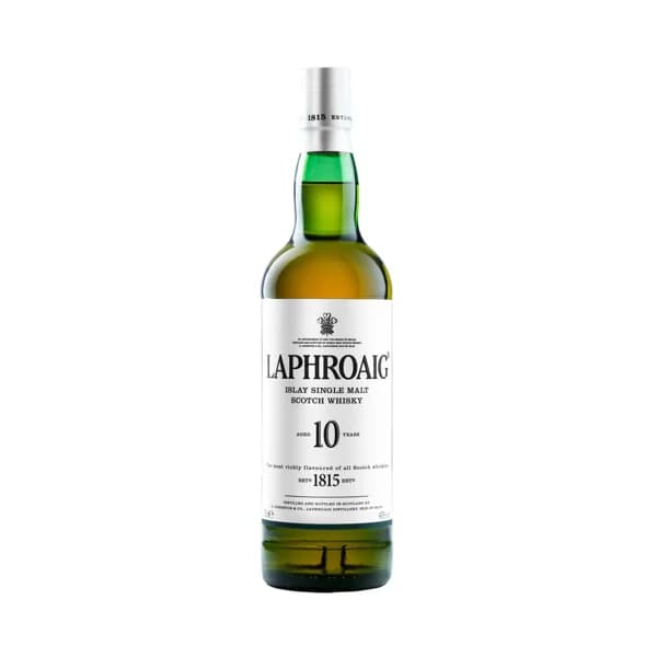 LAPHROAIG Whisky single malt de 10 años, elaborado en Escocia botella 70 cl. - 0.7 l - Imagen del producto en Findit