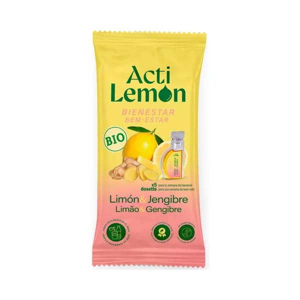 POLENGHI BIO Actilemon zumo de limón y jengibre 5x15ml - 0.08 l - Imagen del producto en Findit