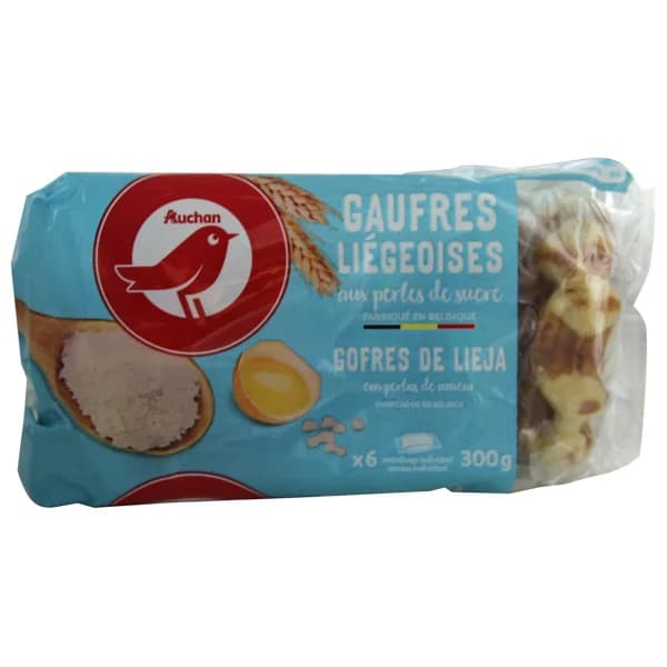 PRODUCTO ALCAMPO Gofres de Lieja con perlas de azúcar 300G. - 0.3 kg - Imagen del producto en Findit