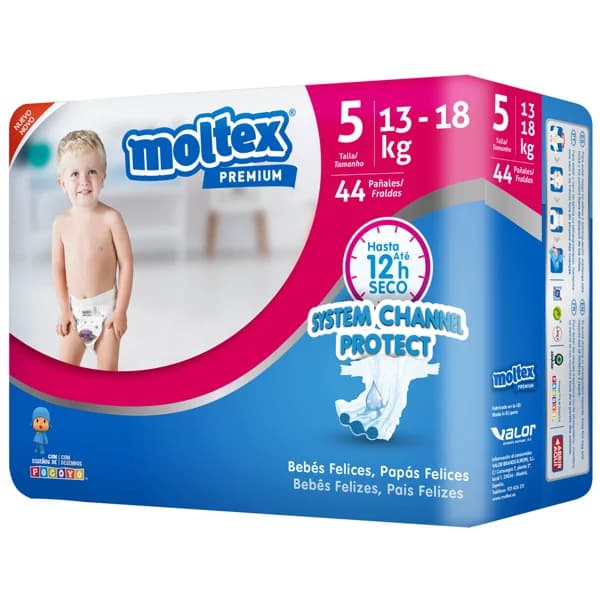 MOLTEX Premium Pañales talla 5 (13-18 kg) 44 uds. - 1 ud - Imagen del producto en Findit