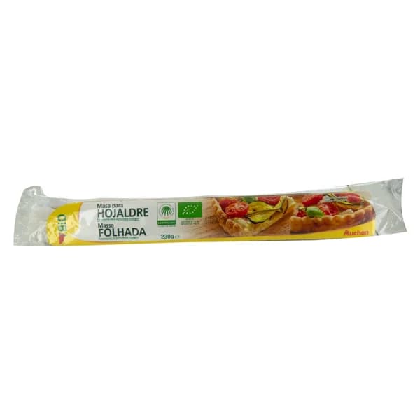 ALCAMPO ECOLÓGICO Masa de hojaldre ecológico 230 g. - 0.23 kg - Imagen del producto en Findit