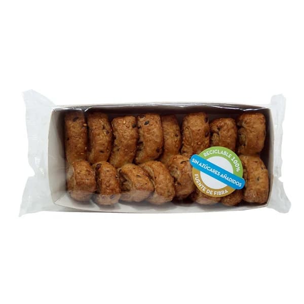 Palmerita integral sésamo lino con edulcorante 135 g. - 0.14 kg - Imagen del producto en Findit