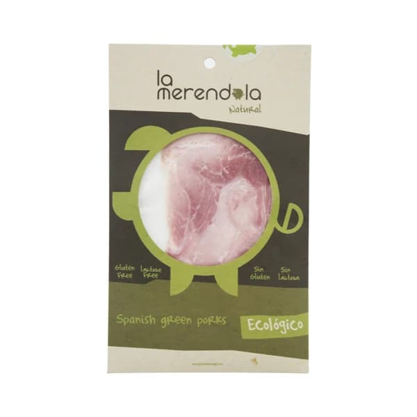LA MERENDOLA Jamón braseado ecológico en lonchas LA MERENDOLA 75 g. - 0.08 kg - Imagen del producto en Findit