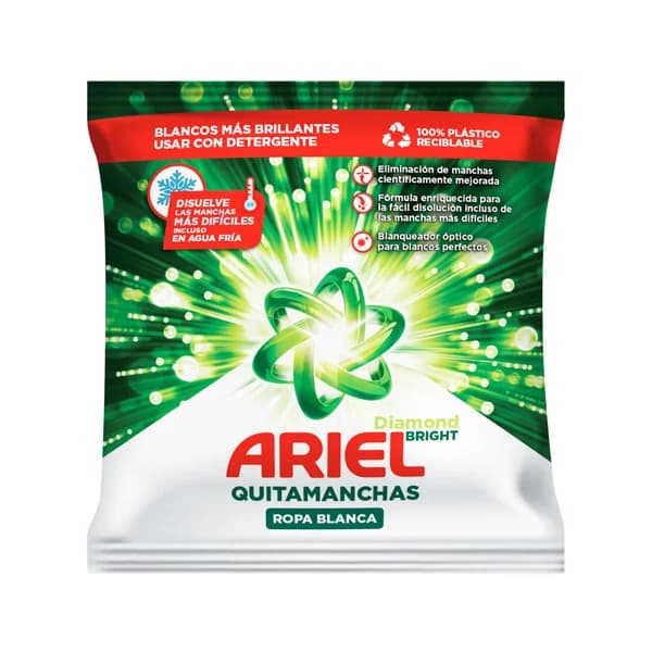ARIEL Diamond bright Quitamanchas para ropa blanca, apto incluso en agua fría 150 g. - 0.15 kg - Imagen del producto en Findit