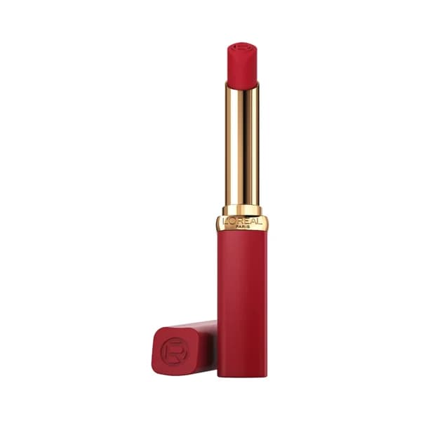 L´ORÉAL PARIS Color riche  tono 300 Le rouge confident  Barra de labios con efecto volumen y acabado mate empolvado, intensive volume matte. - 1 ud - Imagen del producto en Findit
