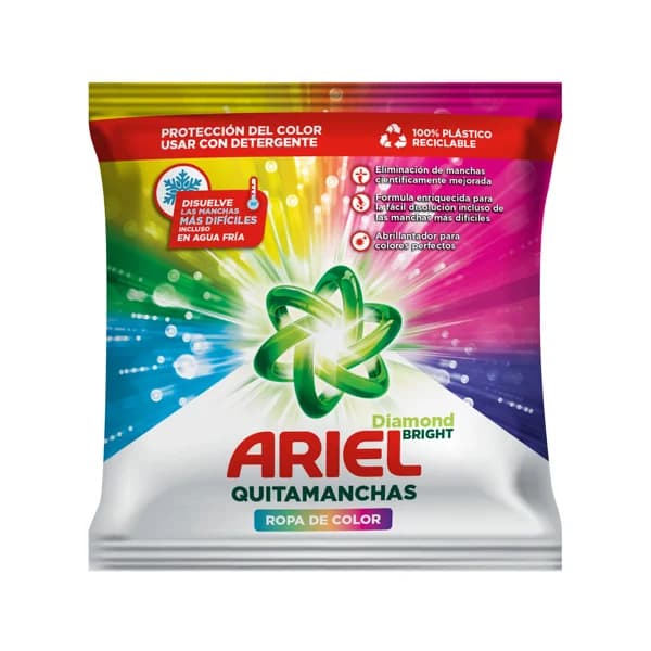 ARIEL Diamond bright Quitamanchas para ropa de color, apto incluso en agua fría 150 g. - 0.15 kg - Imagen del producto en Findit