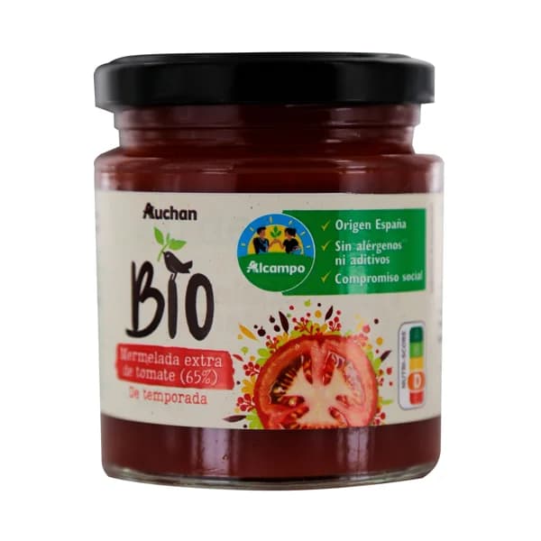 ALCAMPO CULTIVAMOS LO BUENO ECOLÓGICO  Mermelada extra de tomate de temporada ecológica  250 g. - 0.25 kg - Imagen del producto en Findit
