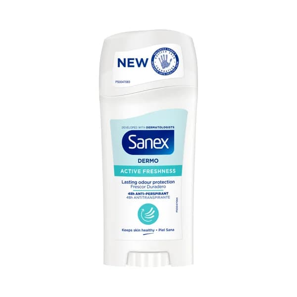 SANEX Dermo Active freshness Desodorante en stick para mujer, con protección antitranspirante hasta 48 horas 65 ml. - 0.07 l - Imagen del producto en Findit