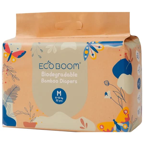 ECO BOOM Pañales biodegradables talla M (6-10 kg) 32 uds. - 1 ud - Imagen del producto en Findit