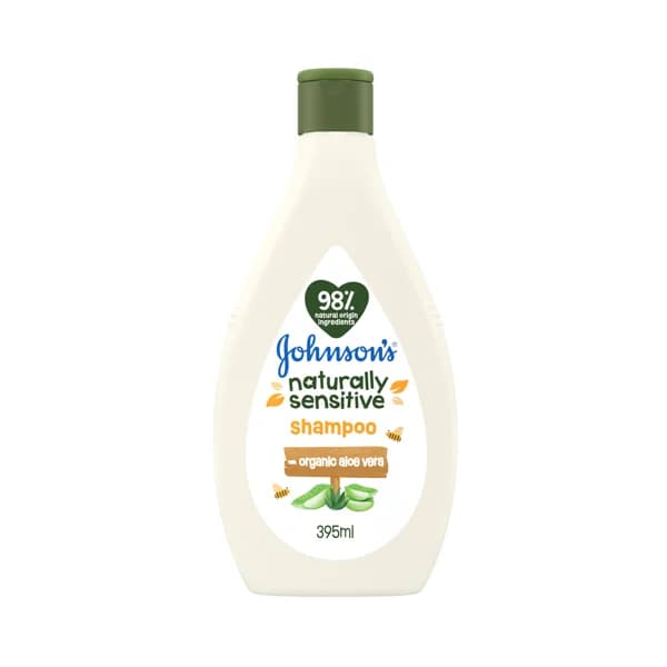 JOHNSON´S Naturally sensitive Champú con aloe vera orgánico, apto para bebés 395 ml. - 0.4 l - Imagen del producto en Findit