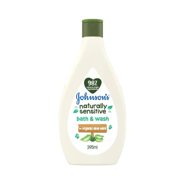 JOHNSON'S Jabón para baño y ducha con aloe ver de origen orgánico JOHNSON´S Naturally sensitive 395 ml. - 0.4 l - Imagen del producto en Findit