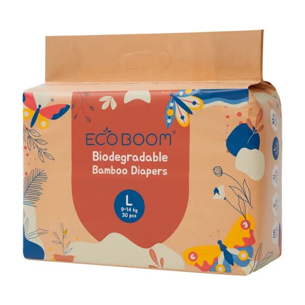 ECO BOOM Pañales biodegradables talla L (9-14 kg) 30 uds. - 1 ud - Imagen del producto en Findit