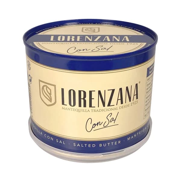 LORENZANA Lata de mantequilla tradicional con sal LORENZANA 500 g. - 0.5 kg - Imagen del producto en Findit