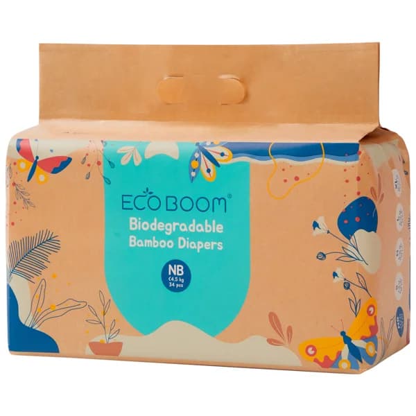 ECO BOOM Pañales biodegradables talla NB (menos de 4.5 kg) 34 uds. - 1 ud - Imagen del producto en Findit