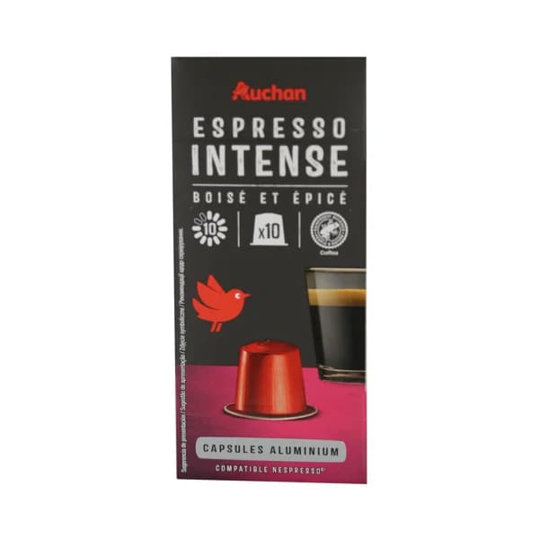 PRODUCTO ALCAMPO Café en cápsulas Expresso Intenso I10, 10 uds. - 0.05 kg - Imagen del producto en Findit