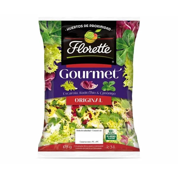Ensalada Original FLORETTE GOURMET Bolsa de 175 g. - 0.18 kg - Imagen del producto en Findit