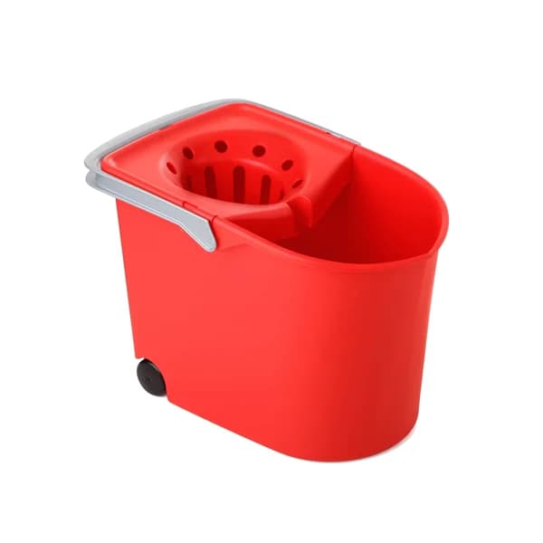 TATAY Cubo de fregona con escurridor y ruedas rojo 12 l. TATAY - 1 ud - Imagen del producto en Findit