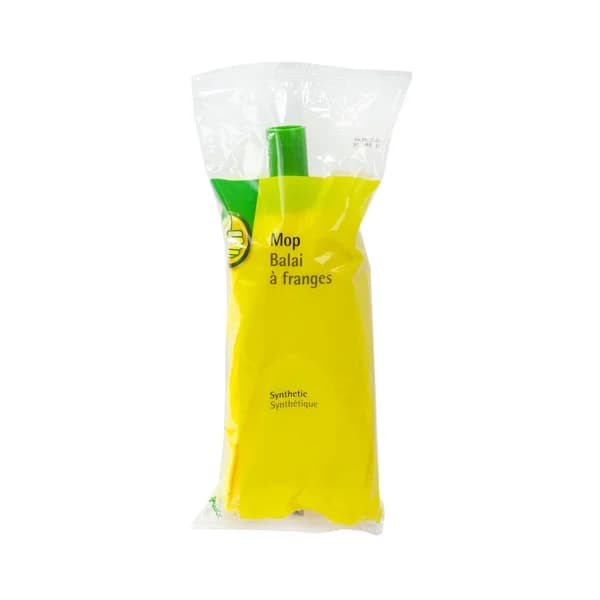 PRODUCTO ECONÓMICO ALCAMPO Fregona sintética, absorbente y suave de color amarillo. - 1 ud - Imagen del producto en Findit