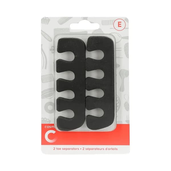 COSMIA Separadores de dedos de espuma negra, para pedicura COSMIA 2 uds. - 1 ud - Imagen del producto en Findit