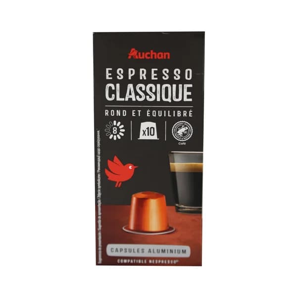 PRODUCTO ALCAMPO Café en cápsulas Espresso  clásico I8, 10 uds. - 0.05 kg - Imagen del producto en Findit
