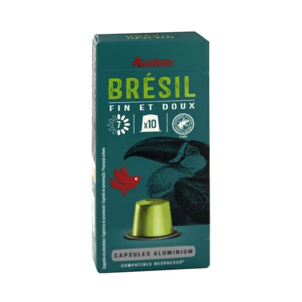PRODUCTO ALCAMPO Café en cápsulas origen Brasil, intensidad 7 10 uds. - 0.05 kg - Imagen del producto en Findit