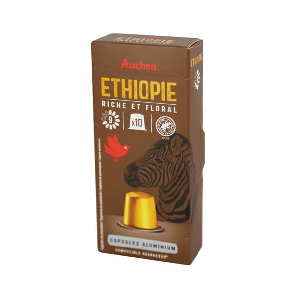 PRODUCTO ALCAMPO Café en cápsulas Etiopia I9, 10 uds. - 0.05 kg - Imagen del producto en Findit