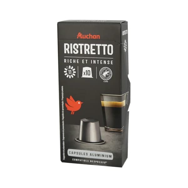 PRODUCTO ALCAMPO Café en cápsulas Ristretto I11,10 uds. - 0.05 kg - Imagen del producto en Findit
