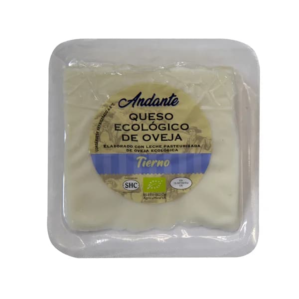CABALLERO ANDANTE Queso de oveja tierno ecológico 200 g. - 0.2 kg - Imagen del producto en Findit