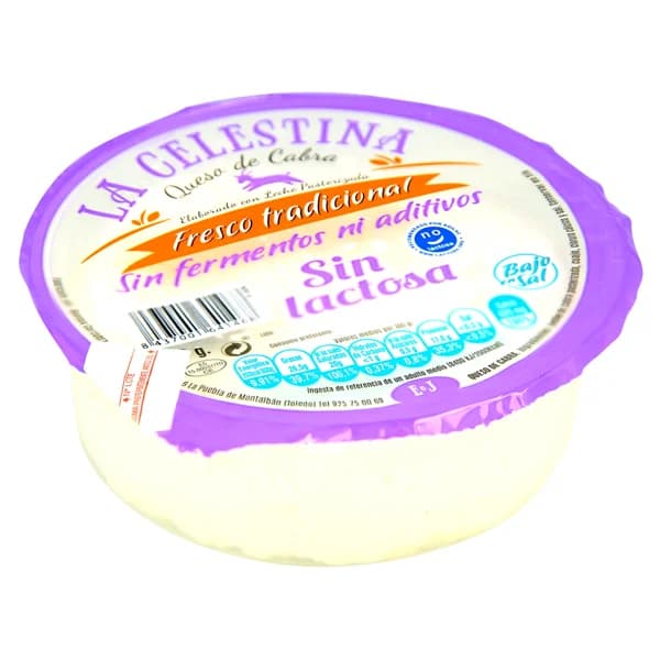 LA CELESTINA Queso fresco cabra sin lactosa LA CELESTINA 300 g - 0.3 kg - Imagen del producto en Findit