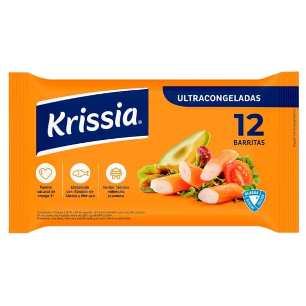 KRISSIA Barritas de surimi ultracongelado 200 g. - 0.2 kg - Imagen del producto en Findit