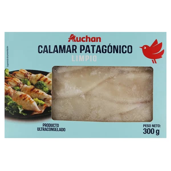 AUCHAN Calamar patagónico entero 300 g. Producto Alcampo. - 0.3 kg - Imagen del producto en Findit