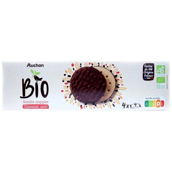 ALCAMPO ECOLÓGICO Galleta cubierta chocolate ecológico 200 g. - 0.2 kg - Imagen del producto en Findit