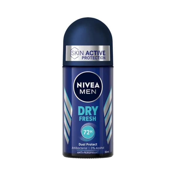 NIVEA Men dry fresh Desodorante roll on para hombre con doble protección hasta 72 horas 50 ml. - 0.05 l - Imagen del producto en Findit