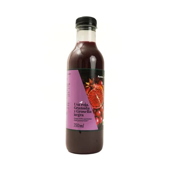 ALCAMPO GOURMET Zumo exprimido de uva roja, granada y grosella negra ALCAMPO GOURMET 750 ml. - 0.75 l - Imagen del producto en Findit