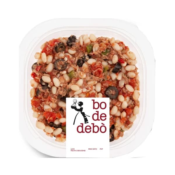 BO DE DEBÓ Ensalada fria de alubias con atún BO DE DEBÓ 300 g. - 0.25 kg - Imagen del producto en Findit