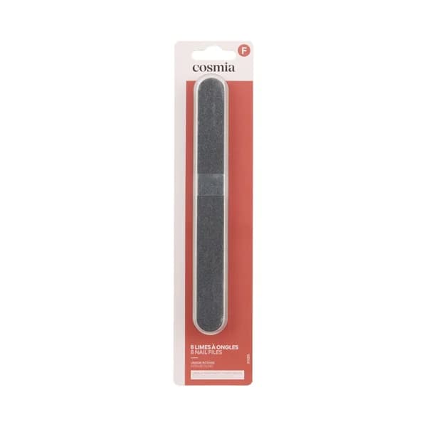 COSMIA Limas de uñas con lado fino y grueso, para uñas resistentes y postizas 8 uds. - 1 ud - Imagen del producto en Findit
