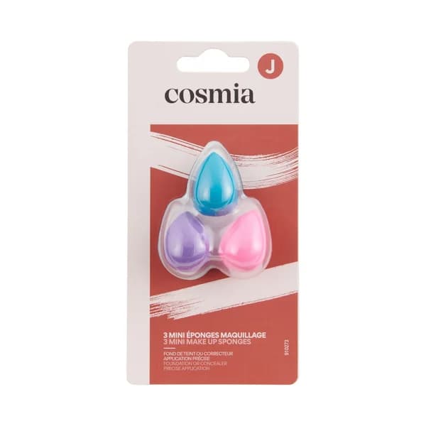 COSMIA Mini esponjas para aplicación precisa de base de maquillaje o corrector 3 uds. - 1 ud - Imagen del producto en Findit