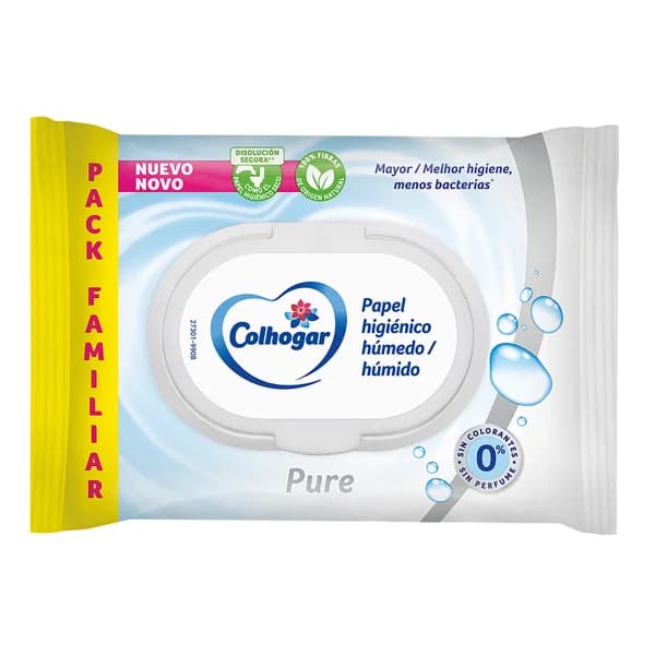 COLHOGAR Papel higiénico húmedo Pure 80 uds. - 1 ud - Imagen del producto en Findit