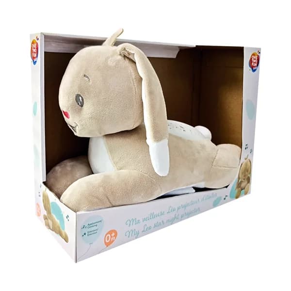 Mi peluche Leo proyector musical ONE TWO FUN ALCAMPO. - 1 ud - Imagen del producto en Findit