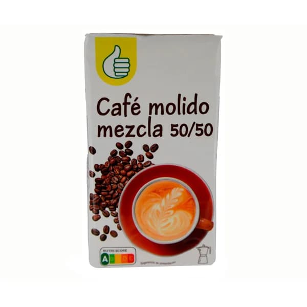 PRODUCTO ECONÓMICO ALCAMPO Café molido mezcla (50/50) 250 g. - 0.25 kg - Imagen del producto en Findit